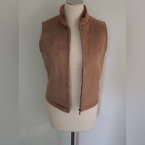 NWOT Charter Club Faux Fur Lined Vest MED